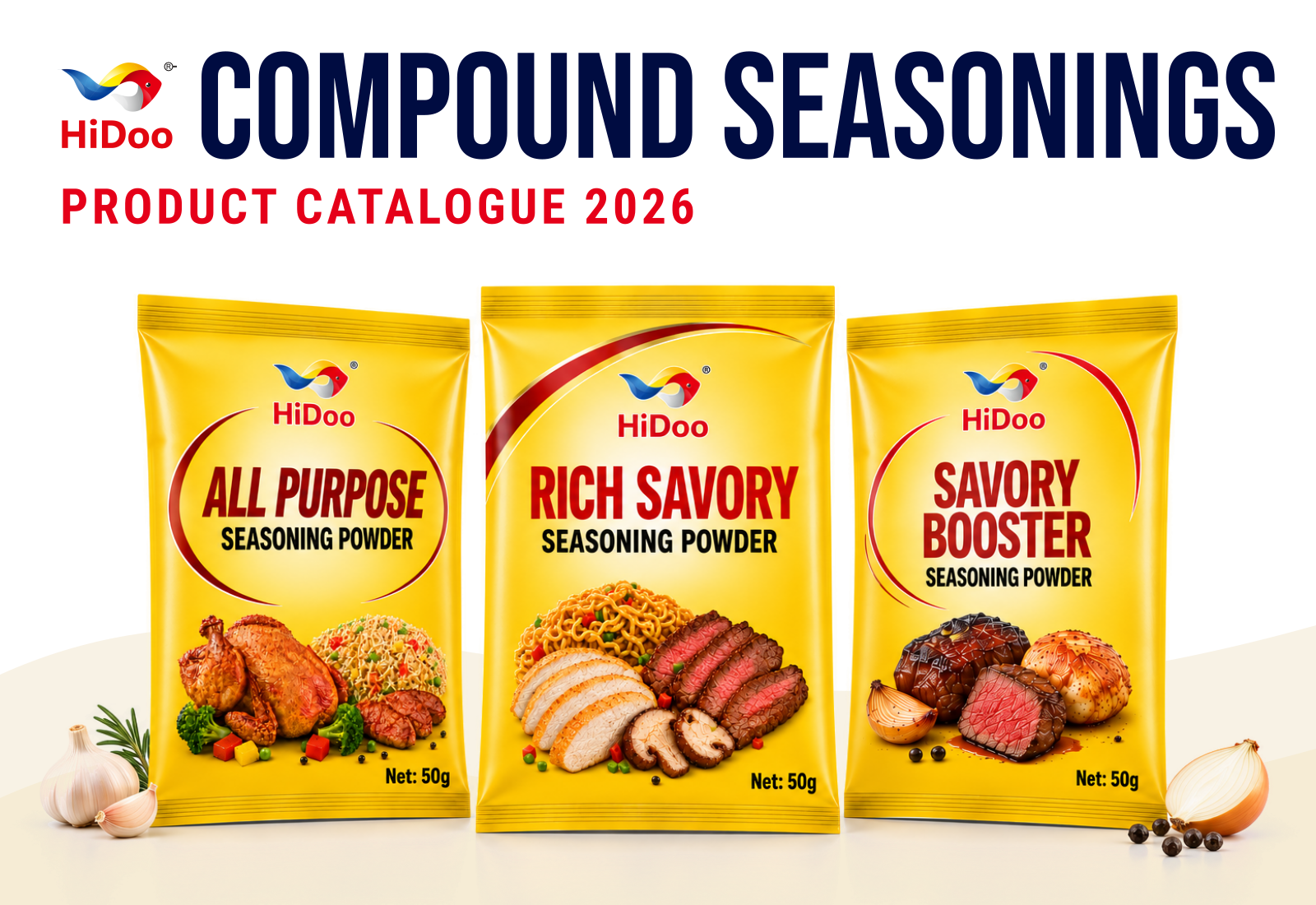 Compound Seasonings — approved HiDoo 2026 catalogue display