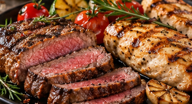 Meat Products application concept