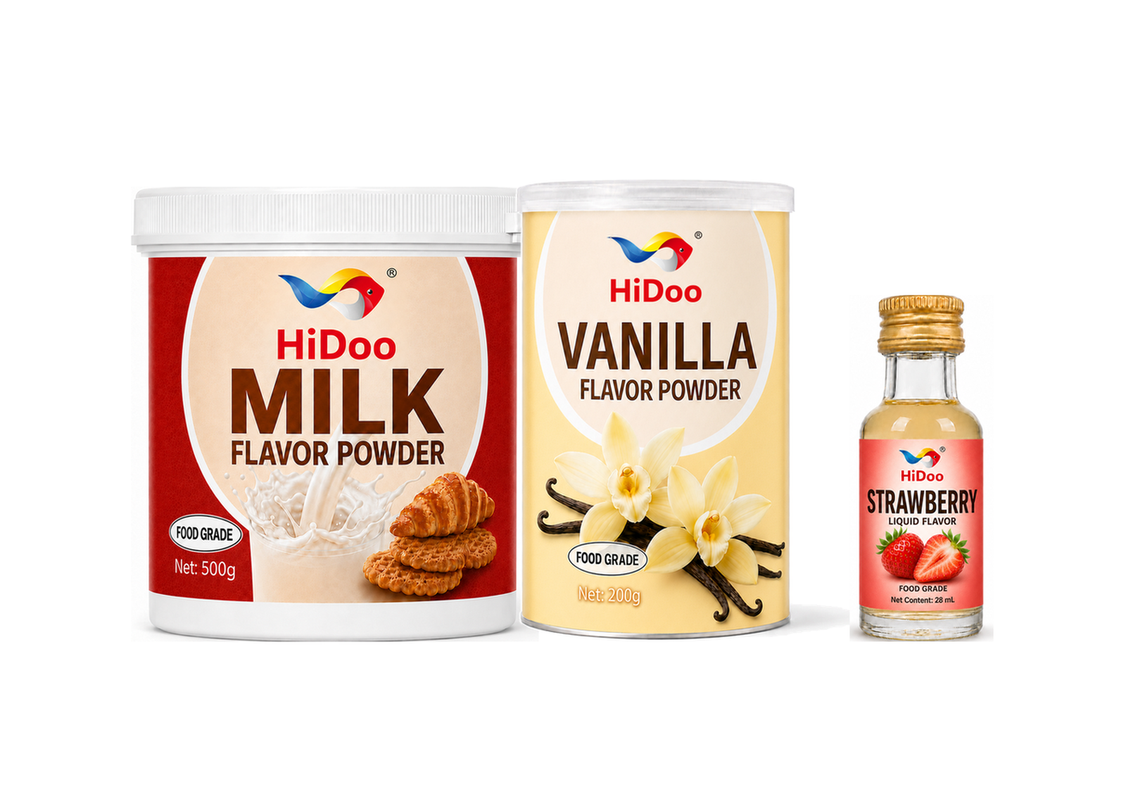 Sweet Flavors — approved HiDoo product packaging composition